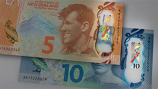 KINEGRAM ZERO.ZERO® Patches on New Zealand's 5 and 10 Dollar banknotes